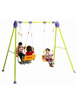 Детские качели Лодочка трёхместные